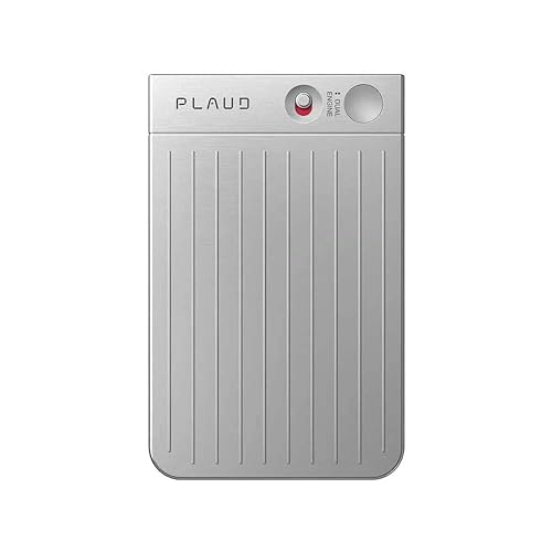 PLAUD Note Smart Voice Recorder, Audio Recorder with Transcribe & Summarize Empowered by ChatGPT, App Control, 64GB Memory, Perfect for Calls, Meetings, Interviews, Silver