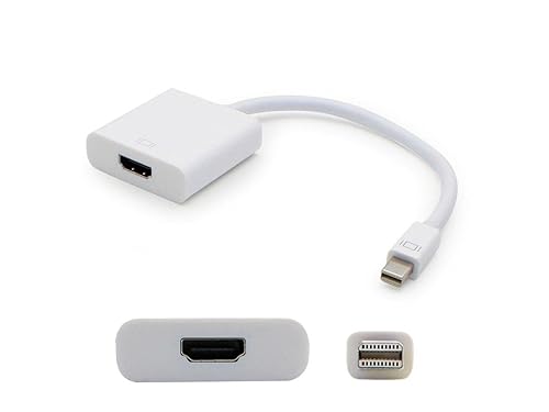 Add-onputer Peripherals, L MDISPLAYPORT2HDMIW-5PK Addon 5 Pack of 8 in. Mini-Displayport Male to Hdmi Female White Adapter