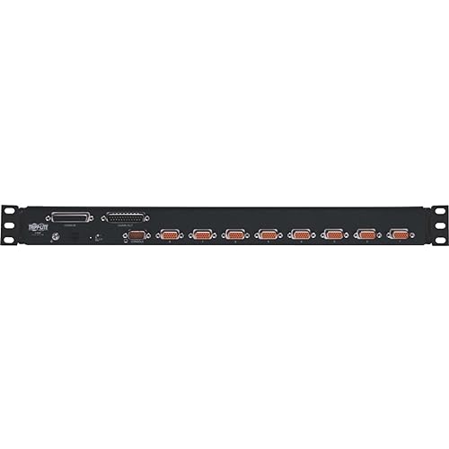 Tripp Lite 8 Port Rack Mount USB KVM Switch with On-Screen Display and Cables 1U (B022-U08), Black