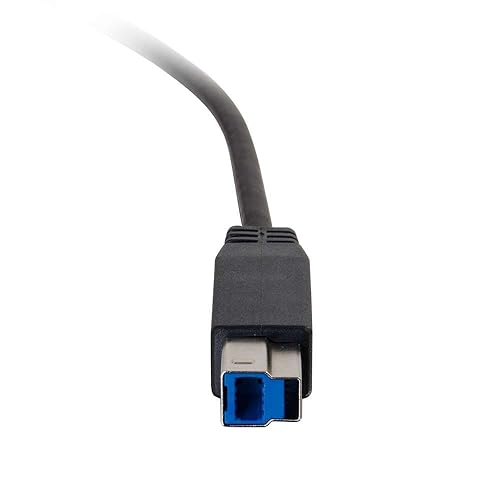 C2G 28867 USB 3.0 (USB 3.1 Gen 1) USB-C to USB-B Cable M/M (10 Feet) Thunderbolt 3, Tablet, Chromebook Pixel, Samsung Galaxy TabPro S, LG G6, MacBook
