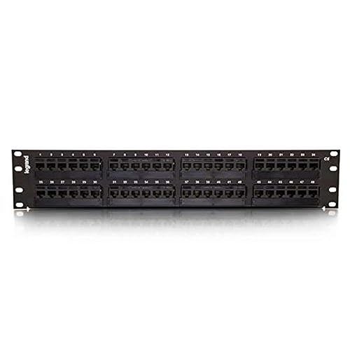 C2G 37200 48-Port Cat6 110-Type Patch Panel Cat6 48-PORT