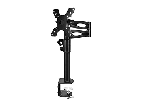 Monoprice 105402 3-Way Adjustable Tilting Monitor Desk Mount Bracket, Black