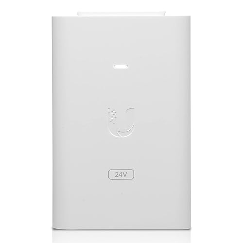 Ubiquiti Networks POE-24-24W-GWH 24 Volt DC 24 Watt Gigabit Power Over Ethernet (PoE) Injector - White