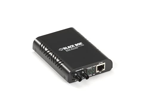 Black Box LinkGain 10/100BASE-TX to 100BASE-FX Media Converter, ST - Network (RJ-45)