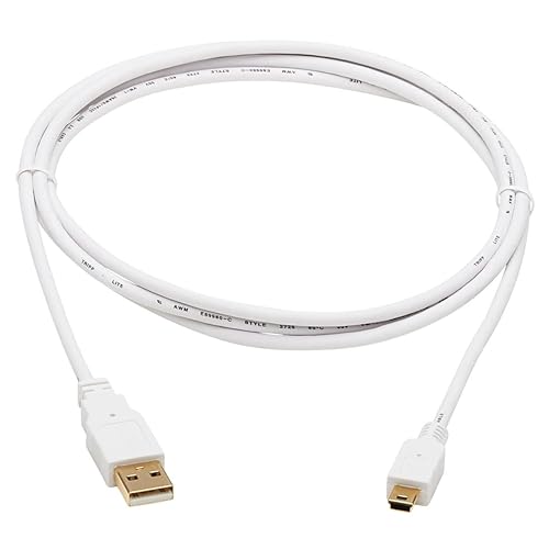 Tripp Lite, Safe-IT, USB-A to USB Mini-B, USB 2.0, Male-to-Male Cable, PVC VW-1 Jacket, White, 6 Feet / 1.83 Meters, Limited Life Manufacturer's Warranty (U030AB-006-WH) USB-A to USB Mini-B 6 Feet / 1.83 Meters