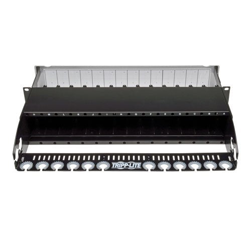 Tripp Lite High Density Rack Mount Fiber Enclosure Panel 14 Cassette 2U RM N482-02U Black 14 Cassette Panel