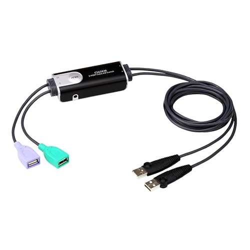 ATEN CS62KM 2-Port USB Boundless Cable KM Switch - 2 Computer(s) - 4 x USB