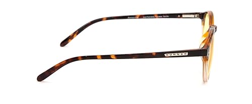 GUNNAR - Premium Gaming and Computer Glasses - Blocks 35% Blue Light - Attaché, Tortoise/Rose Fade, Clear Tint