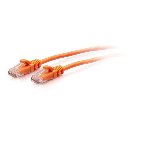 C2G 4.5M (15Foot) CAT6A Extra Flexible Slim Ethernet Cable, Ideal for use with Router, Modem, Internet,Wifi boxes, Xbox, PS5, Smart TV, SKY Q, IP Camera. Delivering Ultra Fast Internet Speeds. ORANGE 15 Foot Orange