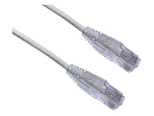 AXIOM Memory Solutionlc Axiom 2ft Cat6 Bendnflex Ultra-Thin SNAGLESS Patch Cable 550MHz (White)