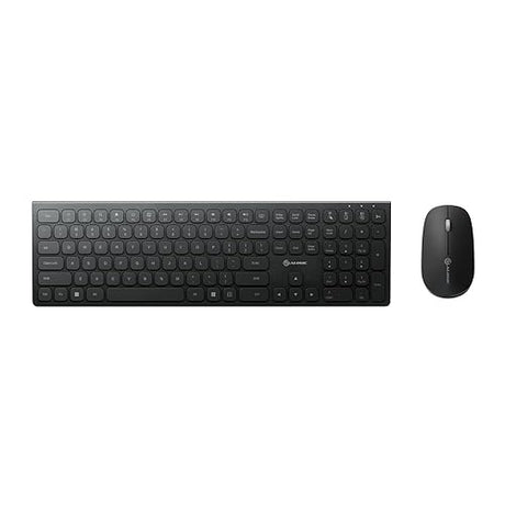 Alogic Echelon USB-C Rechargeable Wireless Mouse and Keyboard for Windows | Wireless Keyboard & Mouse | Designed for The Modern Office | Windows | Black