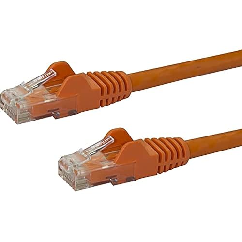 StarTech.com 20ft CAT6 Ethernet Cable - Orange CAT 6 Gigabit Ethernet Wire -650MHz 100W PoE RJ45 UTP Network/Patch Cord Snagless w/Strain Relief Fluke Tested/Wiring is UL Certified/TIA (N6PATCH20OR) Orange 20 ft / 6 m 1 Pack