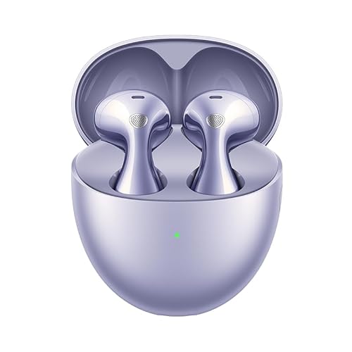 HUAWEI FreeBuds 6 Wireless Earbuds, Ear-Fitting Wearing, Dual-Driver True Sound, Stable & Clear Calls, Open-fit ANC, 36H Battery Life, IP54 Water-Resistant, iOS & Android, Purple Freebuds 6 Purple