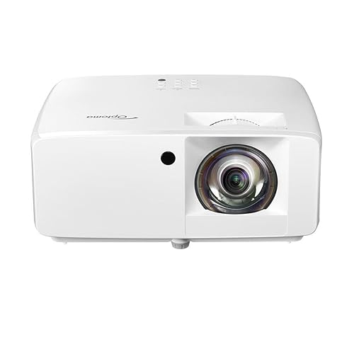 Optoma GT2000HDR Compact Short Throw Laser Home Theater and Gaming Projector, 1080p HD with 4K HDR Input, Bright 3,500 Lumens for Day and Night Viewing, White (Renewed) GT2000HDR (Latest Model, 1080p, Laser, 3500 Lumens)