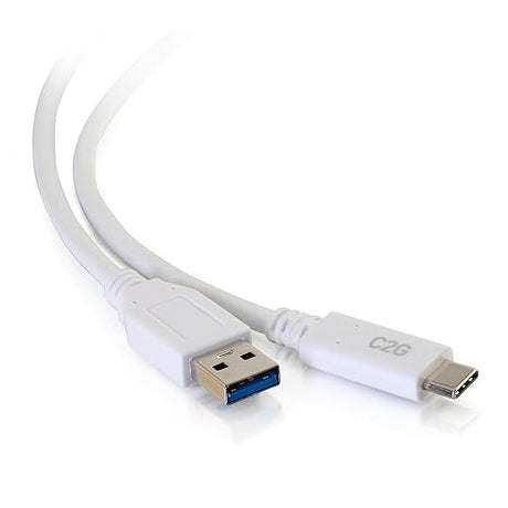 6ft USB 3.0 USB-C to USB-A Cable M/M - White