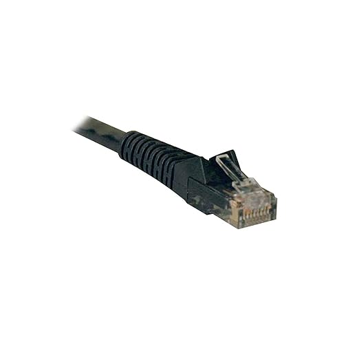 Tripp Lite Cat6 Gigabit Snagless Molded Patch Cable RJ45, 5', 50 Pack (N201-005-BK50BP), Black