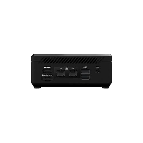 MSI Cubi N ADL Mini PC: Intel Pentium N200, Intel UHD, 4GB Memory, 128GB M.2 SSD, WiFi, Dual Display, Window 11 pro: Black ADL-065US