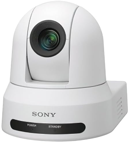 Sony Pro SRG-X40UHW.UC Standard PTZ Camera, White; Simple UVC or HDMI Connection; 30x Optical Zoom; 1/2.5 CMOS; DC 12V; 3840 x 2160 Max Resolution; Auto/Manual Focus; Day/Night; Image Stabilizer