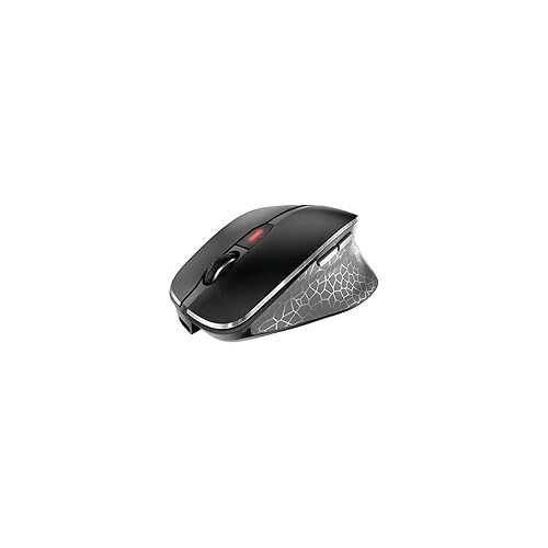 Cherry MW 8C Ergo Wireless & Rechargeable Mouse Ergonomic Right-Handed Bluetooth or Wireless Connection AES-128 Encrypted High-Precision Sensor Black