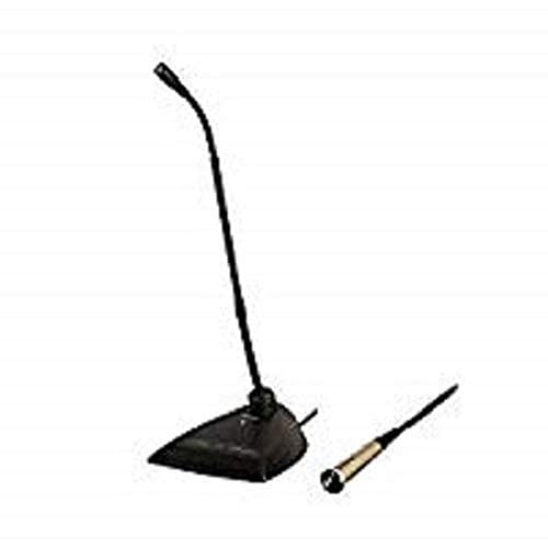 Shure Microflex MX412D/S Supercardioid Condenser Microphone, 12 Gooseneck, Desktop Base with 10' Cable, Logic Functions, Programmable Switch, LED Indicator, Snap-Fit Foam Windscreen 12 Gooseneck Supercardioid Desktop Base