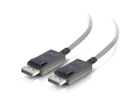 C2G 25ft DisplayPort Active Optical Cable (AOC) 4K 60Hz - Plenum CMP (TAA) - 25 ft Fiber Optic A/V Cable for Audio/Video Device - First End: 1 x DisplayPort Male Digital Audio/Video - Second End: 1 x AOC Plenum 25 Feet