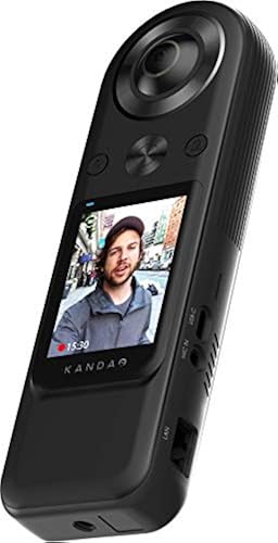 KanDao QooCam 8k Enterprise 2024 Professional Live Camera, in-Camera 8K 30FPS 360 Live Solution, 1.5X Sensor*, Max 150mbps Bitrate Super-high Resolution Cam for Live Streaming Camera