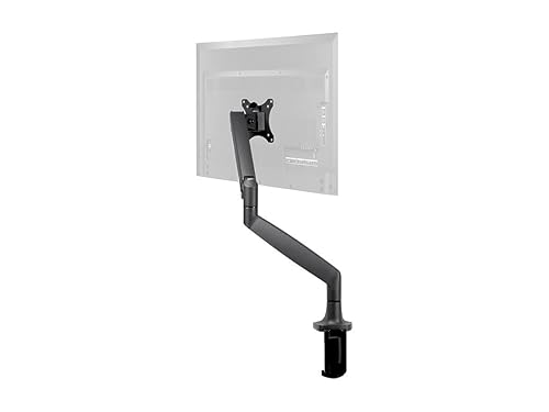Monoprice Smooth Full Motion Single Monitor Adjustable Gas Spring Desk Mount - Black For Large Screens, Supports Up To 34 inch Monitors, 19.8 LBS Max Display Weight, Easy Set up
