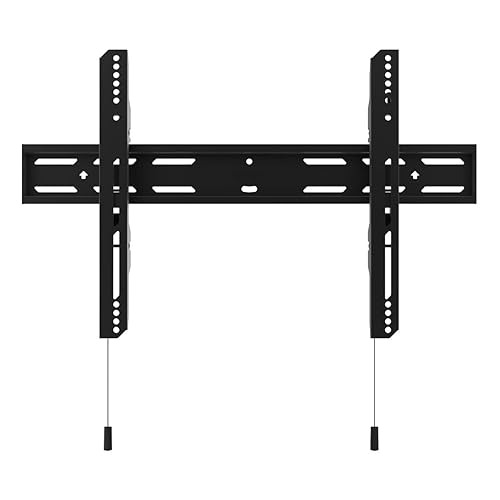 Kanto PF300 Fixed Low-Profile TV Mount for 32 to 90 TVs | Up to 150 lb (68 kg) | VESA 100 x 100 to 600 x 400 | Post-Installation Leveling | Lockable Arms | Quick Release | Black 32 to 90 Inch TVs