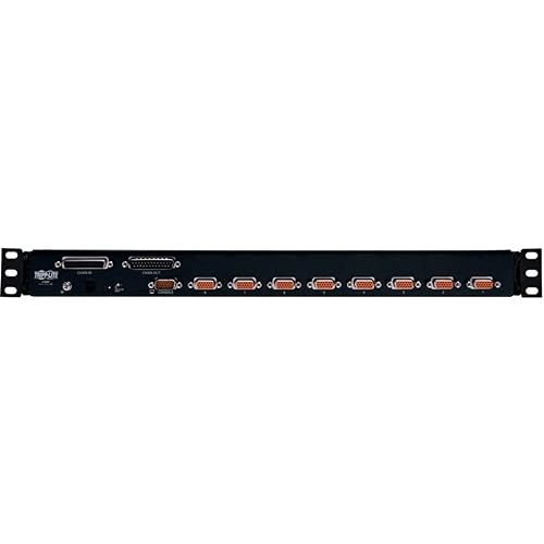 Tripp Lite 8 Port Rack Mount USB KVM Switch with On-Screen Display and Cables 1U (B022-U08), Black