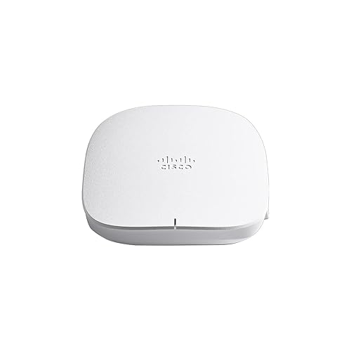 CISCO DESIGNED Cisco Business 150AX Wi-Fi 6 2x2 Access Point 1 GbE Port - Ceiling Mount, PoE Injector Included, 3-Year Hardware Protection (CBW150AX-B-NA)