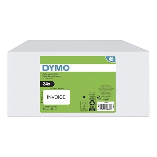 Rubbermaid Dymo Multipurpose White Medium Labels