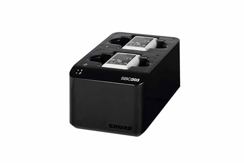Shure SBC203-US Dual Docking Station for SLX-D Transmitters and SB903 Battery Dual Docking Charger