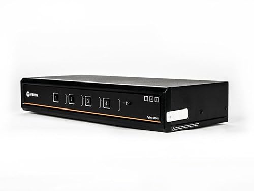 Vertiv Cybex SC900 Secure KVM | Dual Head | 4 Port Universal and DPP | USB-C | NIAP Version 4.0 Certified (SC945DPHC-400)