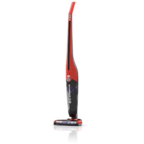 Dirt Devil Power Swerve Pet, Lightweight Cordless Stick Upright Vacuum Cleaner, for Carpet and Hard Floors, BD22052V, Red