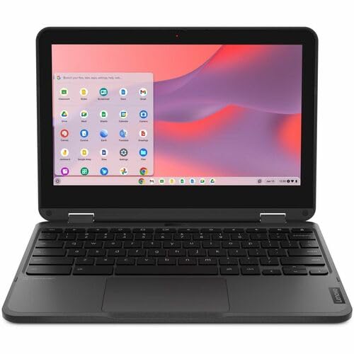 Lenovo 500e Chromebook Gen 4s 83N80001US 11.6 Touchscreen Convertible 2 in 1 Chromebook - HD - Intel N-Series N250-8 GB - 64 GB Flash Memory - English Keyboard - Gray - Intel Chip - 1366 x 768 - Ch