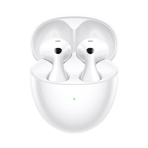 HUAWEI FreeBuds 6 Wireless Earbuds, Ear-Fitting Wearing, Dual-Driver True Sound, Stable & Clear Calls, Open-fit ANC, 36H Battery Life, IP54 Water-Resistant, iOS & Android, White Freebuds 6 White