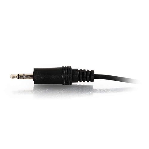C2G 40416 3.5mm M/M Stereo Audio Cable, Black (50 Feet, 15.24 Meters)