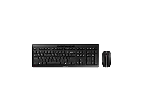 CHERRY Stream Desktop Recharge Keyboard and Mouse Wireless Combo (Black)