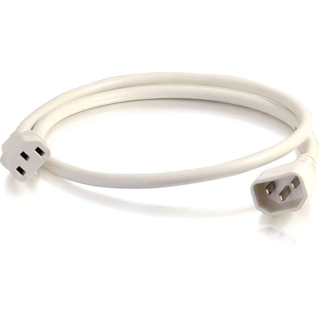 C2G Canada 6ft 14AWG Power Cord (IEC320C14 To IEC320C13) - White