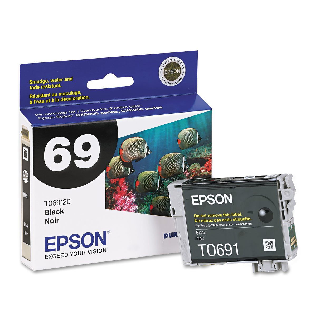Epson T069120 69 Ultra Black Standard Capacity Cartridge Ink