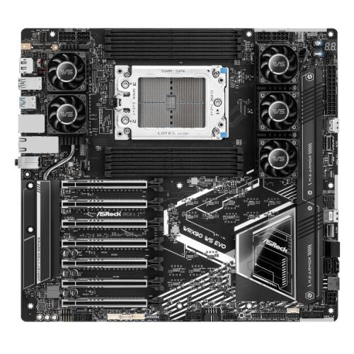 ASRock WRX90 WS EVO SATA 6Gb/s DDR5 AMD Ryzen Threadripper PRO 7 x PCIe 5.0 x16 Slots 2 x 10 Gigabit LAN Motherboards - AMD
