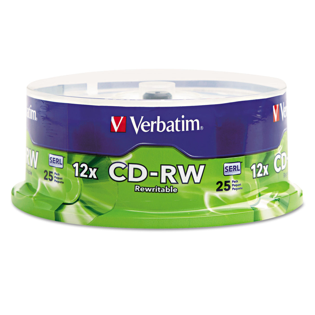 Verbatim CD-RW 12x 700 MB/80 Minute Disc 25-Pack Spindle