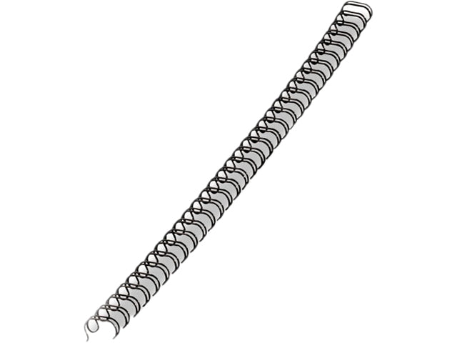 5255601 Fellowes Wire Bindings, 9/16 Diameter, 130 Sheet Capacity, Black, 25/Pack