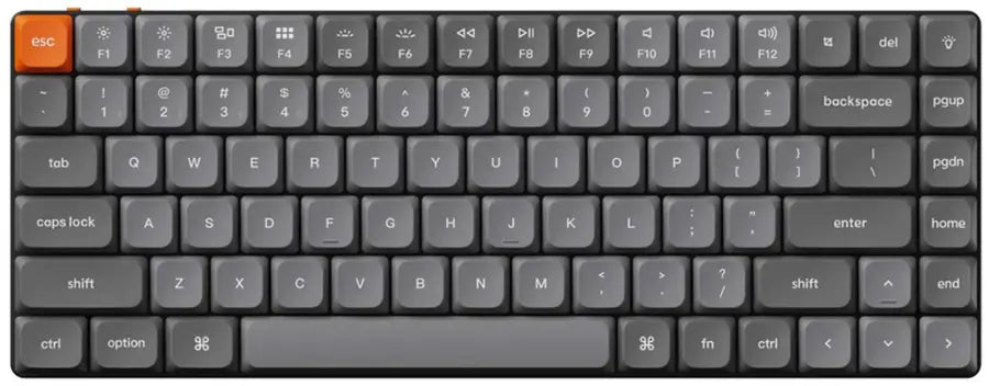 Keychron - K3 Max 75% Custom Wireless RGB Mechanical Keyboard with Programmable QMK/VIA Hot-Swappable Red Switch - Black