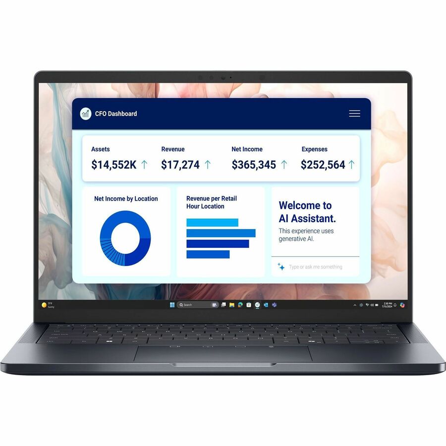 Dell Pro 14 Premium PA14250 14" Copilot+ PC Notebook - Full HD Plus - Intel Core Ultra 7 266V - vPro Technology - 16 GB - 512 GB SSD - English (US) Keyboard - Magnetite - Intel Chip - 1920 x 1200 - Windows 11 Pro