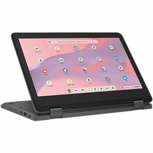 Lenovo 300e Yoga Chromebook Gen 4 82W2002GUS 11.6 Touchscreen Convertible 2 in 1 Chromebook - HD - Octa-core (ARM Cortex A76 + Cortex A55) - 4 GB - 32 GB Flash Memory - English Keyboard - Graphite Gr