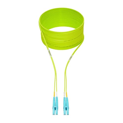 Tripp Lite LC to LC Multimode Duplex Fiber Optics Patch Cable, 100Gb, 50/125, OM5, LC/LC Male, 5 Meter 5M