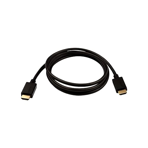 V7 Black Video Cable Pro HDMI Male to HDMI Male 2m 6.6ft - 6.56 ft HDMI A/V Cable for Audio/Video Device, PC, Monitor, HDTV, Projector - HDMI Male Digital Audio/Video - HDMI Male Digital Audio/Video