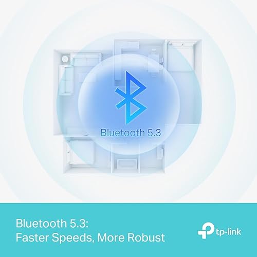 TP-Link USB Bluetooth Adapter for PC, Bluetooth 5.3 Dongle (UB500 Plus) - Long Range, Adjustable Antenna, Supports Windows 11/10/8.1/7 for Desktop, Laptop, Mouse, Keyboard, and More.