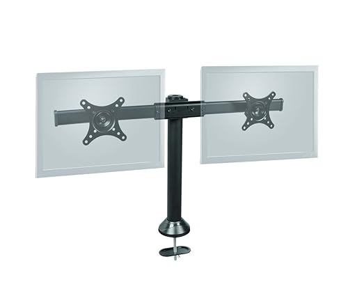 SIIG Accessory CE-MT1712-S2 Side-by-Side Dual Monitor Desk Stand 13inch to 27inch Retail,Black